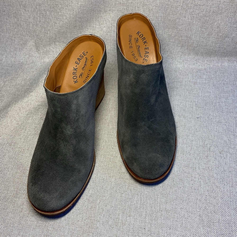 Kork-Ease Challis Suede Clog Mules, Womens, Size 8,5
